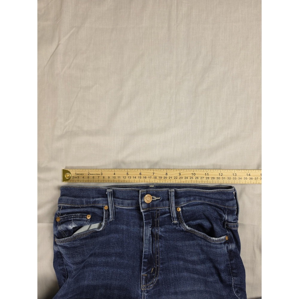 Mother Jeans Womens 26 Blue The Weekender Mid Rise Flare Stretch Denim 1585-104 - Picture 12 of 13